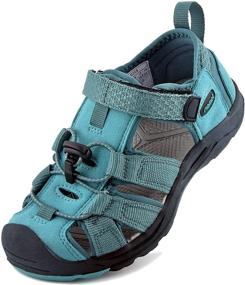 img 4 attached to Riemot Sandals: Boys' Outdoor Athletic Shoes - Quick Drying & Slip-Resistant