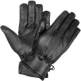 img 3 attached to Premium Lambskin Driving Gloves Thinsulate Men's Accessories