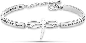 img 4 attached to 🐉 Outlander-inspired Dragonfly Bracelets: Sing Me A Song Lyrics, Skye Boat Song, Claire and Jamie Fraser Lover Gift