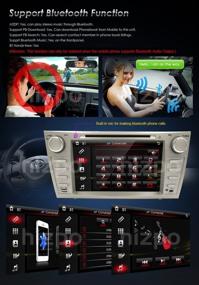 img 2 attached to Hizpo In Dash Double Din Navigation DVD Player for Toyota Camry Aurion 2007-2011