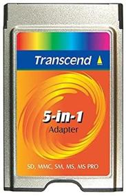 img 2 attached to Enhance Your Device's Storage with Transcend 5-in-1 PC Card Adapter for Sm/Sd/Mmc/Ms/Ms Pro Card