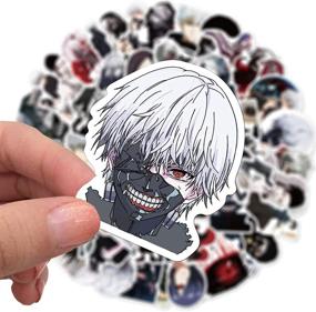 img 3 attached to Tokyo Ghoul Anime Stickers for Adults - Laptop, Water Bottle, Travel Case, Car, Skateboard, Motorcycle, Bicycle, Luggage, Guitar, Bike Decal