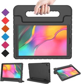 img 4 attached to 📱 BMOUO Kids Case for Samsung Galaxy Tab A 10.1 (2019) SM-T510/T515 - Shockproof Lightweight Protective Handle Stand - Black