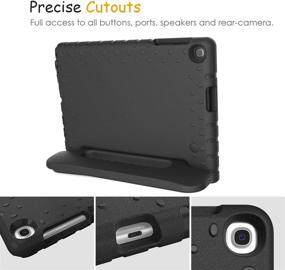 img 2 attached to 📱 BMOUO Kids Case for Samsung Galaxy Tab A 10.1 (2019) SM-T510/T515 - Shockproof Lightweight Protective Handle Stand - Black