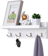 🧥 multi-purpose halcent coat rack: wall storage shelf, key hooks & entryway organizer for home logo