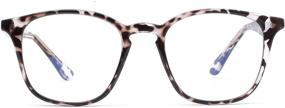 img 3 attached to 👓 Blue Light Blocking Computer Reading Glasses: Stylish Square Nerd Style for Women & Men - UV400, TV Comfortable Readers