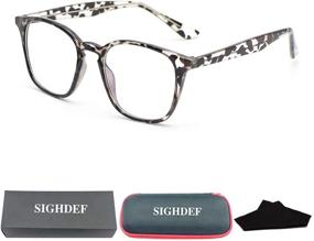 img 2 attached to 👓 Blue Light Blocking Computer Reading Glasses: Stylish Square Nerd Style for Women & Men - UV400, TV Comfortable Readers