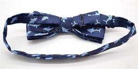 img 1 attached to 🎀 Carahere Handmade Adjustable Pre-Tied Bow Ties with Patterns for Boys - Stylish Accessories