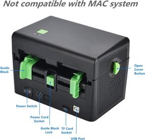 img 2 attached to 🖨️ BESTEASY High-Speed 4"x6" Direct Thermal Printer – Compatible with Etsy, Ebay, Amazon – Barcode and Label Printer – Not Compatible with MAC System