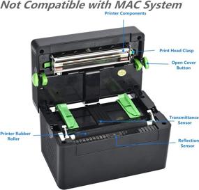 img 1 attached to 🖨️ BESTEASY High-Speed 4"x6" Direct Thermal Printer – Compatible with Etsy, Ebay, Amazon – Barcode and Label Printer – Not Compatible with MAC System