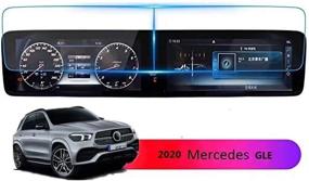 img 4 attached to Защитная пленка для экрана Mercedes Benz GLE GLS 2020 2021 - 12,3-дюймовый сенсорный экран, антибликовое покрытие ZFM, устойчивое к царапинам, ударопрочное, защита навигации - премиум-темперированное стекло (V167)