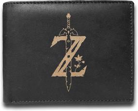 img 4 attached to Legend Zelda Engraved Leather Wallet Men's Accessories