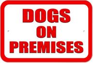 🐶 15cm plastic dog premises sign logo