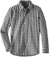 👕 x large boys' clothing: spring gege uniform gingham tops, tees & shirts logo