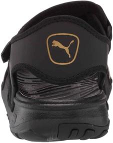 img 2 attached to PUMA Womens SOFTRIDE Sandal Black Brush Gold