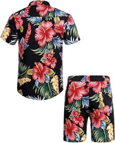 img 2 attached to 🌺 COOFANDY Hawaiian Casual Floral Summer: Exquisite Style for the Perfect Season