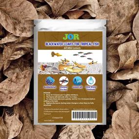 img 2 attached to JOR Indian Almond Leaves for Neon Tetra, 2-Inches, Dried Leaves for Spawning, Create Brackish Environment for Tropical Fish (Guppy and Platy), Pack of 60 Leaves