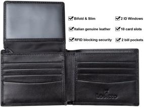 img 1 attached to 👔 Stylish Genuine Leather Wallet for Men with RFID Blocking Technology