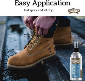 img 4 attached to 🧴 Aged Leather Pros Leather Waterproofing (8 oz) - Ultimate Protection for Suede, Nubuck, and All Leather | Ideal for Purses, Shoes, Jackets, Couches, Auto Interior, Saddles, and More!