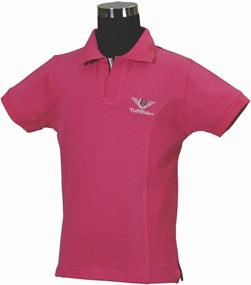 img 1 attached to TuffRider Girl's Polo Shirt: Stylish and Durable Polo for Young Equestrians