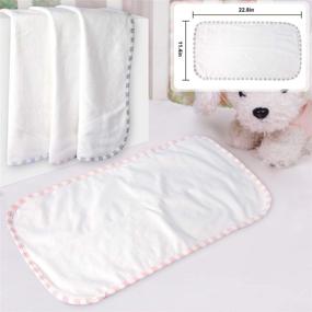 img 3 attached to 🧺 Viyuse 3PK Softer Changing Pad Liners: Waterproof, Washable, Thicken Double Layers - Cotton Terry Surface + Breathable TPU, 22.8" x 11.4", 3 Count