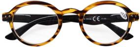 img 1 attached to 👓 Eyekepper 5-Pack Spring Hinges Round Retro Reading Glasses Inc Sunshine Readers +1.00: Experience Style and Clarity with our High-Quality Eyewear Collection