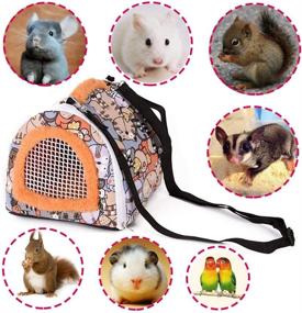 img 3 attached to Small Pets Carrier Bag: Portable Travel Pouch for Rats, Sugar Gliders, Guinea Pigs, and More