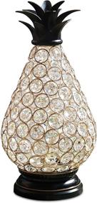 img 4 attached to 🍍 Handmade K9 Crystal Pineapple Lantern with 50 LED Lights, 2 Modes, Timer, Battery Operated - Perfect Wedding or Christmas Centerpiece Home Decor, 13.5in
