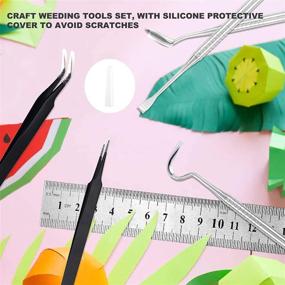 img 1 attached to Silhouettes Lettering Tweezers Scrapbooking Splicing