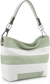 img 4 attached to 👜 Стильная сумка-хобо MKF для женщин с несколькими карманами для сумок, кошельков и аксессуаров