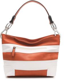 img 1 attached to 👜 Стильная сумка-хобо MKF для женщин с несколькими карманами для сумок, кошельков и аксессуаров
