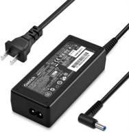 💻 hp smart blue tip laptop charger: compatible with pavilion x360, envy, elitebook, probook, chromebook, stream, spectre, and more ac adapter power supply logo