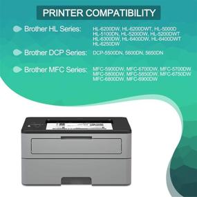 img 3 attached to 🖨️ GREENBOX Compatible Toner Cartridge Replacement for Brother TN850 TN-850 TN-820 TN820 - DCP-L5500DN DCP-L5600DN MFC-L5700DW HL-L5000D MFC-L5800DW MFC-L5850DW HL-L5100DN Printer - Pack of 2 (Black)