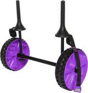 asmsw heavy duty kayak cart canoe boat trolley carrier - beach wheels transport, includes free tie-down strap! logo