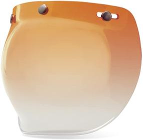 img 1 attached to 🛡️ Enhance Your Riding Experience with Bell Automotive 3-Snap Bubble Shield Accessories in Amber Gradient