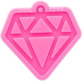 img 2 attached to 💎 Highly Reflective Resin Diamond Design Silicone Mold for Crafting Keychain, Necklace Pendant & Jewelry Making Projects