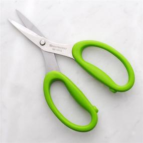 img 2 attached to 🔪 Messermeister Stainless Steel Culinary Scissors (6.5 Inch) - Green: Cutting-edge Kitchen Tool