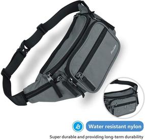 img 1 attached to 🧳 ProCase Fanny Pack: Essential Waist Bag for Men and Women, Ideal for Travel, Hiking, Running, and Outdoor Sports