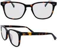 👓 arana aq a1004 tortoise: stylish blue light blocking photochromic glasses logo