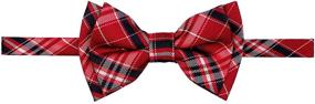 img 2 attached to Retreez Checkered Microfiber Pre Tied Boys' Bow Ties: Stylish Accessories for a Dapper Look