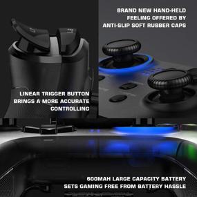 img 1 attached to GameSir T4 Pro Wireless Bluetooth Controller: Nintendo Switch & More - LED Backlight, Turbo Gamepad, Dual Motor Joystick, Programmable for iPhone/Android/PC
