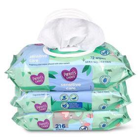 img 1 attached to Best Value for Parent's Choice Sensitive Wipes - 216 sheets (Pack of 3)