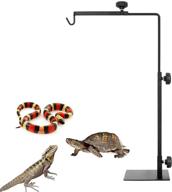 adjustable metal lamp stand for terrarium heat lamps - 💡 perfect support bracket for reptiles including turtles, lizards, snakes, and amphibians logo