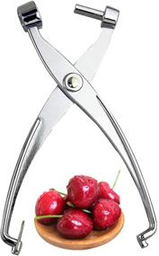 img 2 attached to 🍒 Gxhong Cherry Pitter Tool - Effortlessly Pit Cherries, Olives, and Remove Stones for Cooking, Baking, Jam Making, and Jelly - Silver