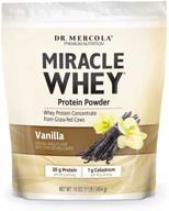 🥛 mercola miracle vanilla whey protein - 16oz logo