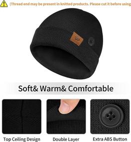 img 1 attached to 🧣 Warm and Stylish Senose Beanie Hat Set for Men and Women - 2 Pack, Ideal for Cold Winter Weather