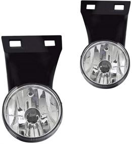 img 4 attached to 🔦 Clear Lens Fog Lights Replacement for 1994-2001 Dodge Ram 1500 2500 3500 Pick Up Truck - 881 12V 27W Halogen Bulbs Included