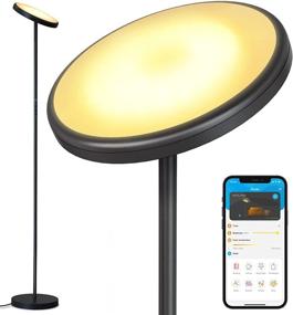 img 4 attached to 🌟 Govee Smart LED Floor Lamp, Alexa-Compatible 2000LM Tall Standing Lamp with WiFi & App Control, Adjustable 2200-6500K Warm White Modern Light for Living Room, Bedroom, and Reading