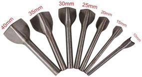 img 1 attached to 🧰 Baitaihem 7 Pcs V Shape Leather Craft Half-Round Cutter Punch Set - Ideal for Precision Cutting Belts, Bags, and Wallets in 7 Sizes (10mm-40mm)