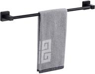 🖤 stylish matte black metal towel bar rack for bathroom - 16 inch (40 cm) logo